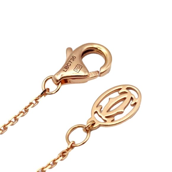 Cartier d'Amour XS necklace diamond 750 K18PG pink gold women's jewelry CARTIER - Picture 5 of 9